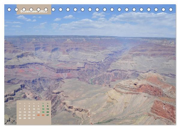 Produktbild: Erlebe mit mir die Schluchten des Grand Canyon (Tischkalender 2026 DIN A5 quer), CALVENDO Monatskalender