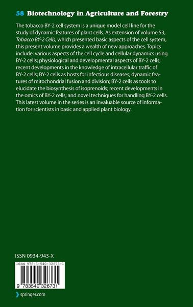 Produktbild: Tobacco BY-2 Cells: From Cellular Dynamics to Omics