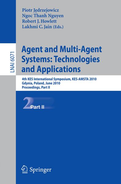 Produktbild: Agent and Multi-Agent Systems: Technologies and Applications
