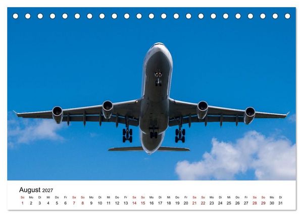 Produktbild: Airbus A340 Der fliegende Bleistift (Tischkalender 2027 DIN A5 quer), CALVENDO Monatskalender