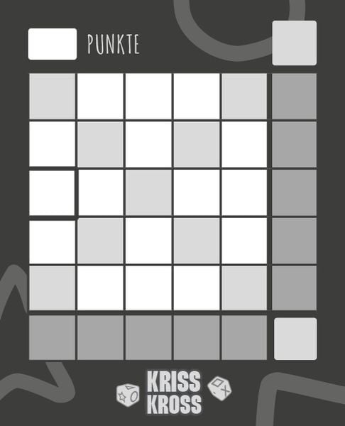Produktbild: W&uuml;rfelspiel: Kriss Kross &ndash; Wer erreicht die h&ouml;chste Punktzahl?