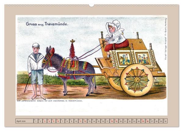 Produktbild: Gru&szlig; aus Travem&uuml;nde (Wandkalender 2026 DIN A2 quer), CALVENDO Monatskalender