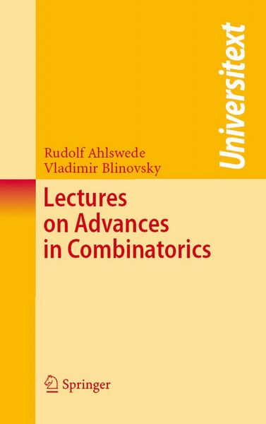 Produktbild: Lectures on Advances in Combinatorics
