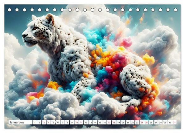 Produktbild: Wolkenkreaturen (Tischkalender 2026 DIN A5 quer), CALVENDO Monatskalender