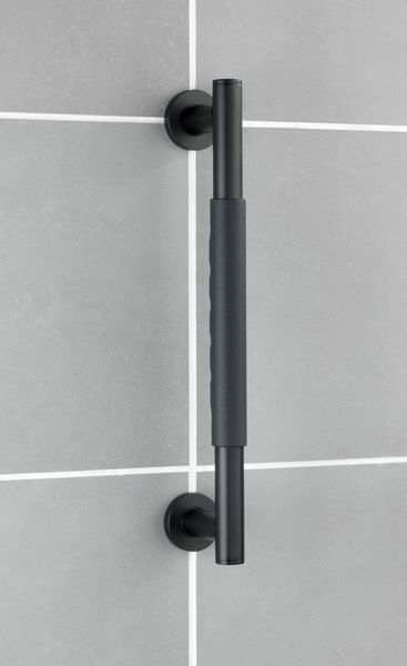 Produktbild: Wandhaltegriff Mod. Secura 40,5 cm Schwarz, Bauart gepr&uuml;ft