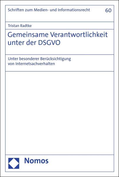 Produktbild: Gemeinsame Verantwortlichkeit unter der DSGVO