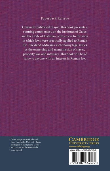 Produktbild: Elementary Principles of the Roman Private Law
