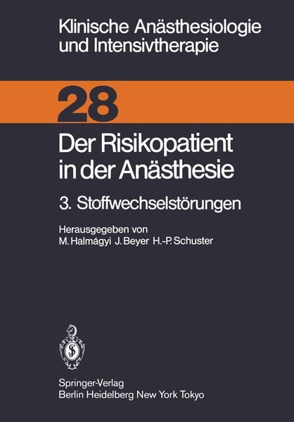 Der Risikopatient in der Anästhesie, Taschenbuch von , Springer Berlin, 9783540139751
