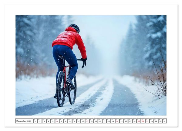 Produktbild: Kilometerkiller - Rennrad-Power im Jahresverlauf (Wandkalender 2026 DIN A4 quer), CALVENDO Monatskalender