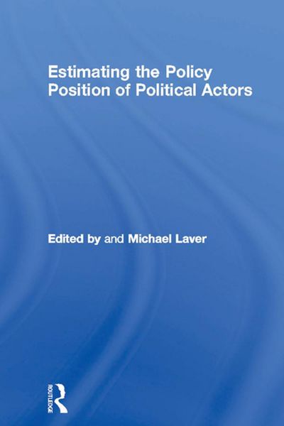 Produktbild: Estimating the Policy Position of Political Actors