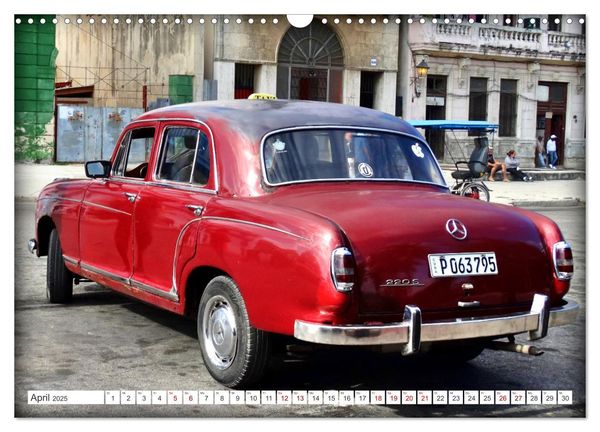 Produktbild: Best of Ponton - Der Klassiker von Mercedes-Benz in Kuba (Wandkalender 2025 DIN A3 quer), CALVENDO Monatskalender