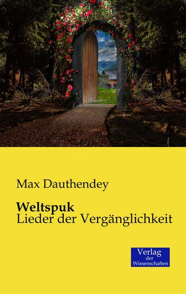 Weltspuk, Taschenbuch von Max Dauthendey, Verlag der Wissenschaften, 9783957003478