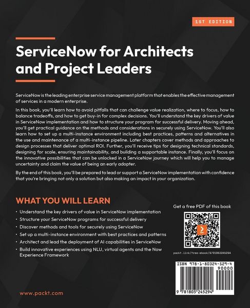 Produktbild: ServiceNow for Architects and Project Leaders