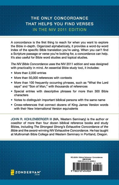 Produktbild: The NIV Bible Concordance