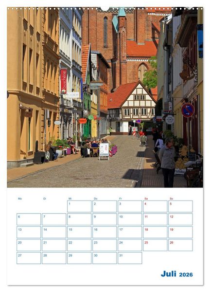 Produktbild: Residenzstadt Schwerin - Mecklenburg-Vorpommern - Terminplaner (hochwertiger Premium Wandkalender 2026 DIN A2 hoch), Kunstdruck in Hochglanz