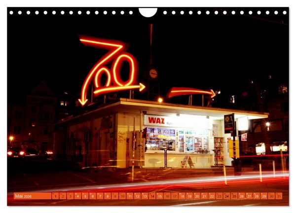 Produktbild: Essen Lichter der Nacht (Wandkalender 2026 DIN A4 quer), CALVENDO Monatskalender