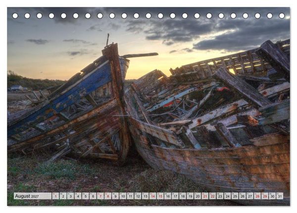 Produktbild: Cimeti&egrave;re de Bateaux de Rostellec (Tischkalender 2027 DIN A5 quer), CALVENDO Monatskalender