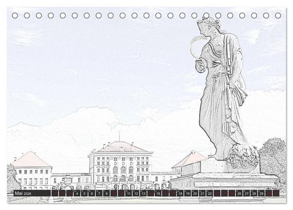 Produktbild: MAL-TOUR Deutschland (Tischkalender 2026 DIN A5 quer), CALVENDO Monatskalender