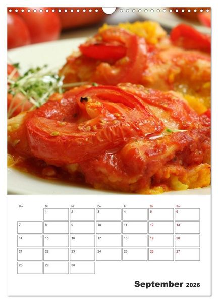Produktbild: Leckeres mit Tomate (Wandkalender 2026 DIN A3 hoch), CALVENDO Monatskalender