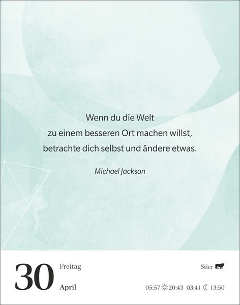 Produktbild: Gute Gedanken tanken Tagesabrei&szlig;kalender 2027 - Denkanst&ouml;&szlig;e f&uuml;r das ganze Jahr