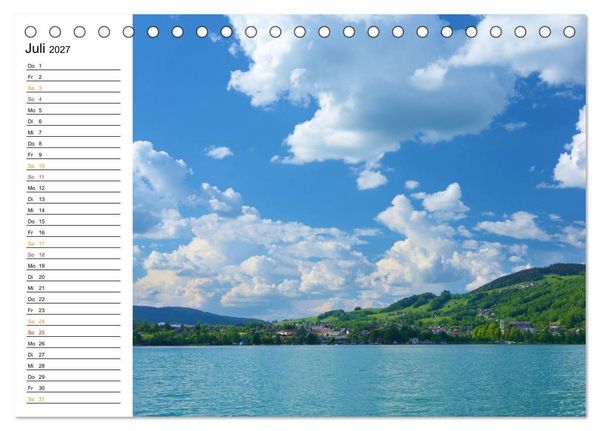Produktbild: Traumhafter Mondsee (Tischkalender 2027 DIN A5 quer), CALVENDO Monatskalender