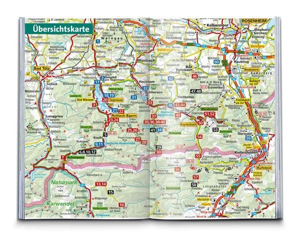 Produktbild: KOMPASS Wanderf&uuml;hrer Tegernsee, Schliersee, 60 Touren mit Extra-Tourenkarte