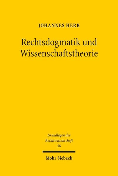 Produktbild: Rechtsdogmatik und Wissenschaftstheorie