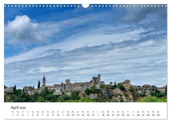 Produktbild: Im S&uuml;den Frankreichs - Ard&egrave;che, La Baume und Sevennen (Wandkalender 2026 DIN A3 quer), CALVENDO Monatskalender