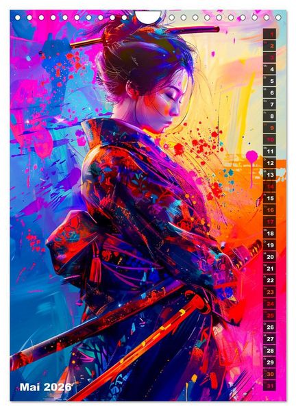 Produktbild: Samurai - Onna Bugeisha (Wandkalender 2026 DIN A4 hoch), CALVENDO Monatskalender