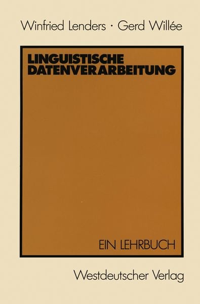 Produktbild: Linguistische Datenverarbeitung