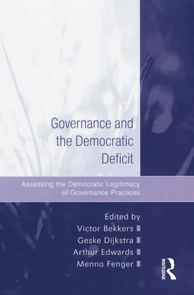 Produktbild: Governance and the Democratic Deficit