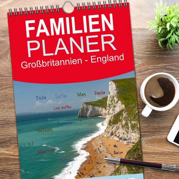 Produktbild: Familienplaner 2026 - Gro&szlig;britannien - England mit 5 Spalten (Wandkalender, 21 x 45 cm) CALVENDO