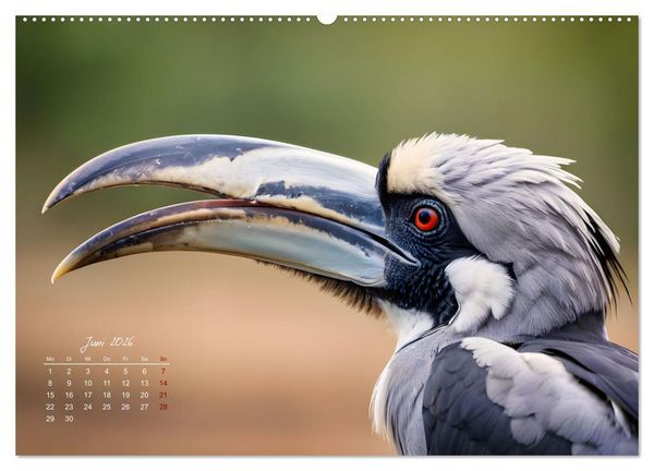 Produktbild: Afrikas vielf&auml;ltige Vogelwelt (Wandkalender 2026 DIN A2 quer), CALVENDO Monatskalender