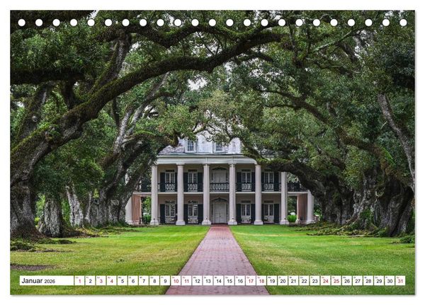 Produktbild: Louisiana - S&uuml;mpfe und Plantagenh&auml;user (Tischkalender 2026 DIN A5 quer), CALVENDO Monatskalender