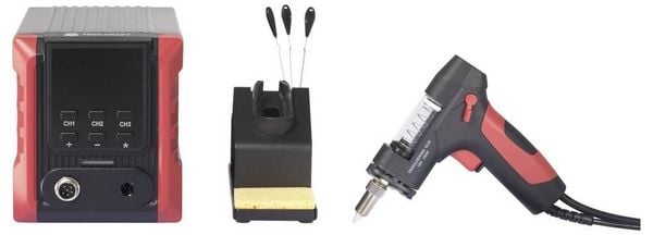 Produktbild: TOOLCRAFT TC-8955 Entl&ouml;tstation digital 150W 300 - 480&deg;C inkl. Entl&ouml;tsaugpumpe