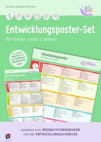 Produktbild: Entwicklungsposter-Set f&uuml;r Kinder unter 3 Jahren