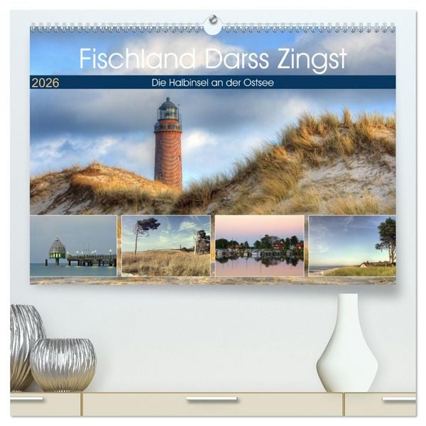 Produktbild: Fischland Dar&szlig; Zingst &ndash; Die Halbinsel an der Ostsee (hochwertiger Premium Wandkalender 2026 DIN A2 quer), Kunstdruck in Hochglanz