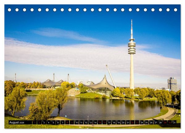 Produktbild: M&uuml;nchen entdecken - Die Sch&ouml;nheit der Bayerischen Metropole (Tischkalender 2026 DIN A5 quer), CALVENDO Monatskalender