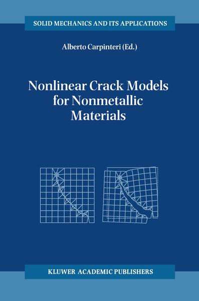 Produktbild: Nonlinear Crack Models for Nonmetallic Materials