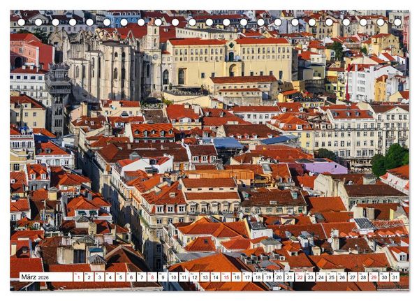 Produktbild: Bezauberndes Lissabon (Tischkalender 2026 DIN A5 quer), CALVENDO Monatskalender