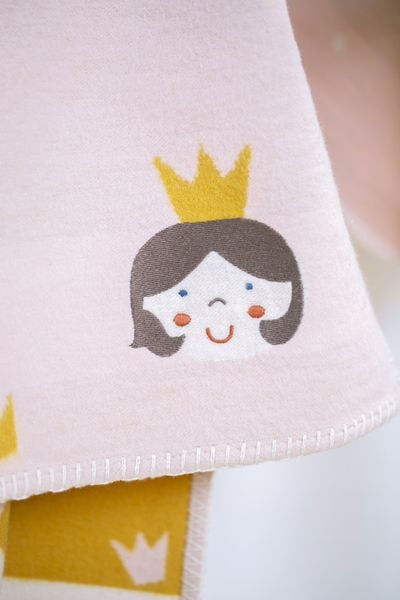 Produktbild: LENA 100% Baumwolldecke "Prinzessin" (GOTS) inkl. Stick