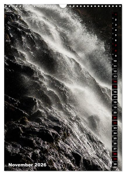 Produktbild: Wasserf&auml;lle. Beindruckende Schauspiele der Natur (Wandkalender 2026 DIN A3 hoch), CALVENDO Monatskalender