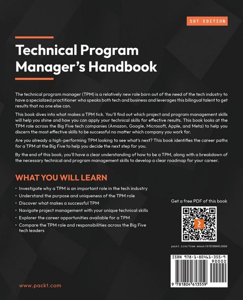 Produktbild: Technical Program Manager's Handbook