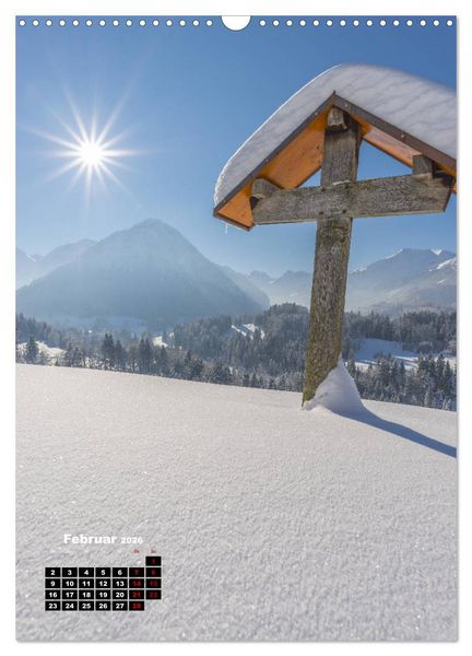 Produktbild: Leichte Wanderziele um Oberstdorf (Wandkalender 2026 DIN A3 hoch), CALVENDO Monatskalender