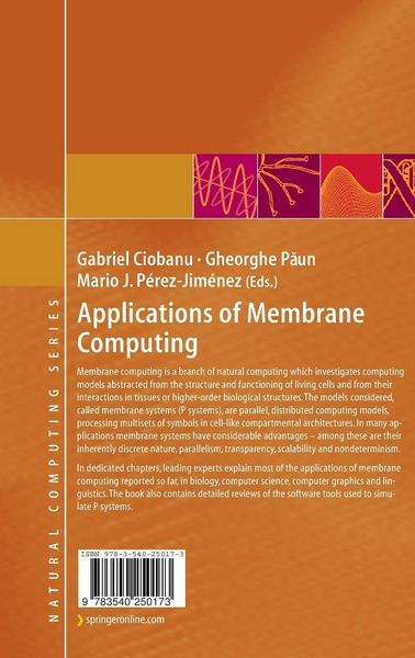 Produktbild: Applications of Membrane Computing