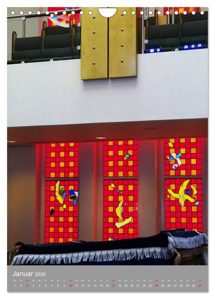 Produktbild: Bejt Knesset. Haus der Versammlung. Die Synagoge in Darmstadt (Wandkalender 2026 DIN A4 hoch), CALVENDO Monatskalender
