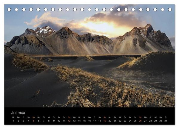 Produktbild: Island - wundervolle Weite (Tischkalender 2026 DIN A5 quer), CALVENDO Monatskalender