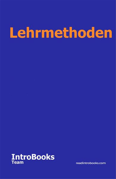 Produktbild: Lehrmethoden