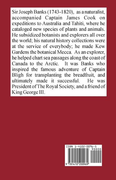 Produktbild: The Life of Sir Joseph Banks