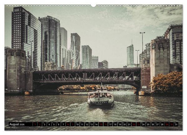 Produktbild: Metropole Chicago (Wandkalender 2026 DIN A2 quer), CALVENDO Monatskalender